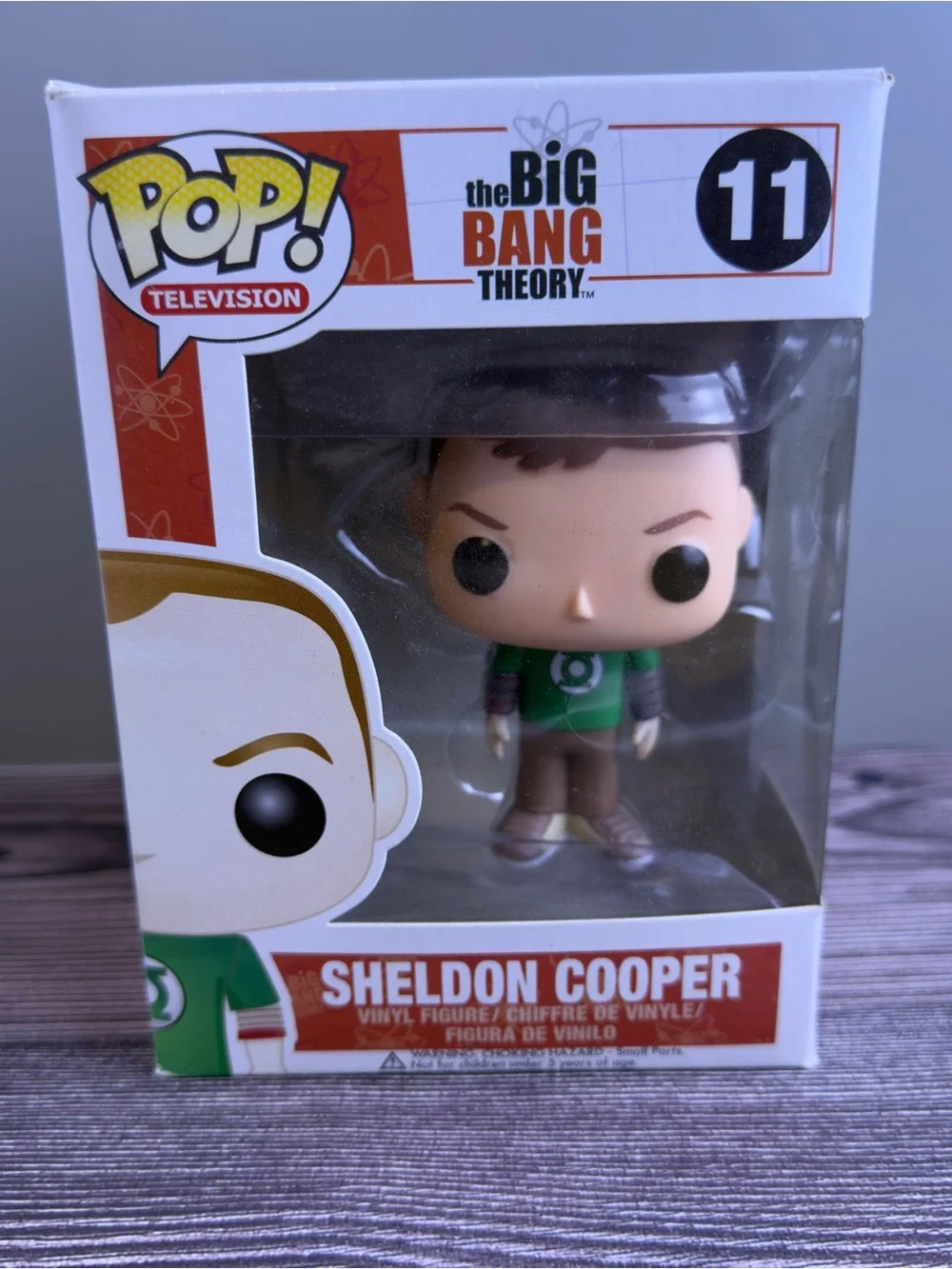 Funko Pop Sheldon Cooper #11 Big Bang Theory Green Lantern 2012 Vaulted